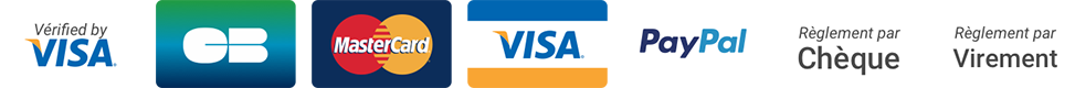 Visa - CB - Mastercard - Paypal